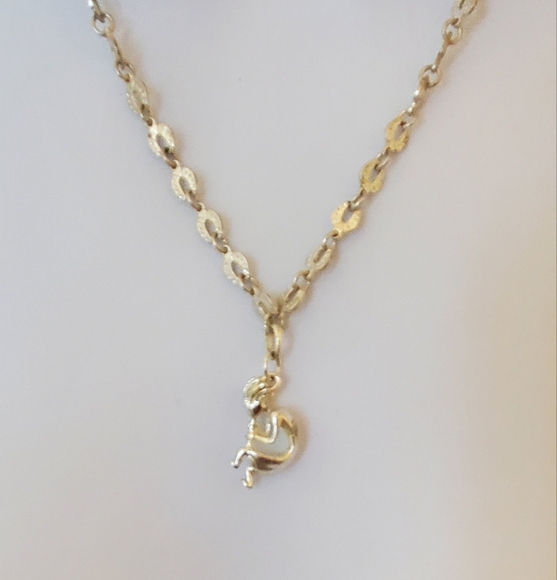 925 Silver Anchor Chain Necklace Kokopelli Charm Southwest Native American - Picture 3 of 7